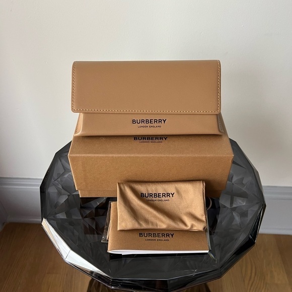 Burberry TB Monogram Check Square Acetate Sunglasses - Picture 14 of 14